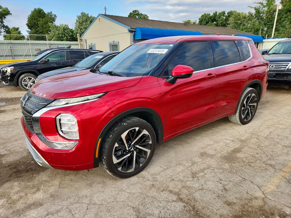 2022 Mitsubishi Outlander VIN JA4J3VA86NZ060472 COPART salvage auction — HAIL, Ks - Cert Of Title-Salvage, sold $8,600 on 2026-07-22 (photo 1)