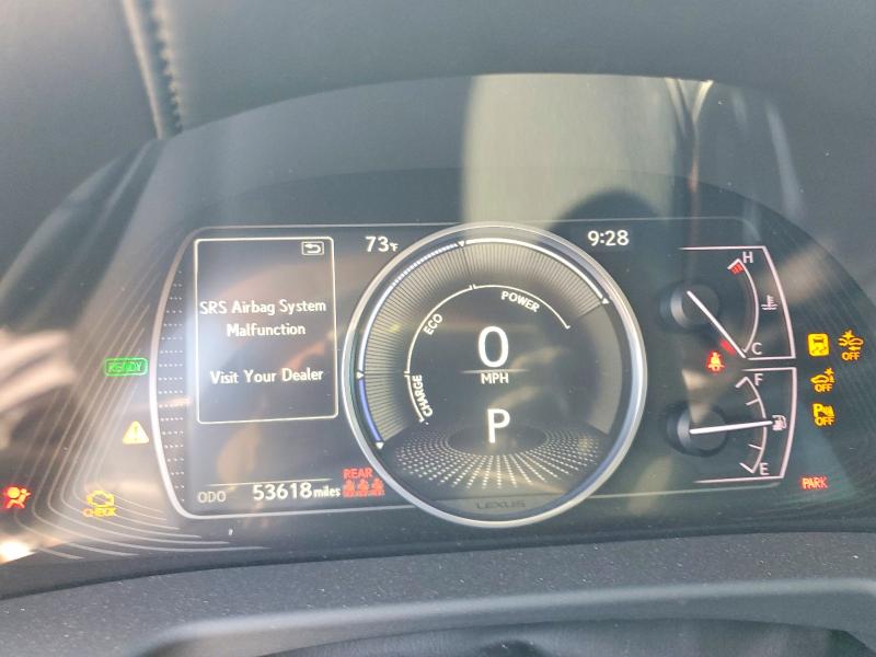 2020 Lexus Es 300h VIN 58AD21B16LU008743 COPART salvage auction — FRONT END, Ca - Salvage Certificate, sold $16,900 on 2026-07-02 (photo 9)