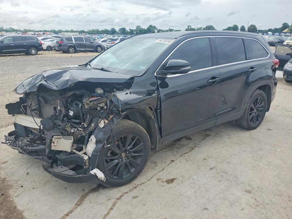 2019 Toyota VIN 5TDJZRFH1KS625728 COPART salvage auction — FRONT END, Mo - Salvage Certificate Of Title, sold $5,400 on 2026-07-13 (photo 1)
