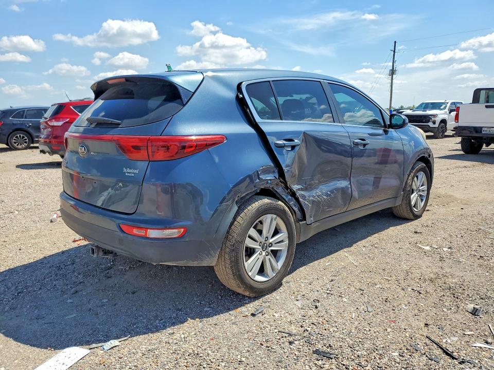 2017 Kia Sportage VIN KNDPM3AC9H7232306 COPART salvage auction — FRONT END, Tx - Salvage Vehicle Title, sold $1,800 on 2026-07-16 (photo 3)