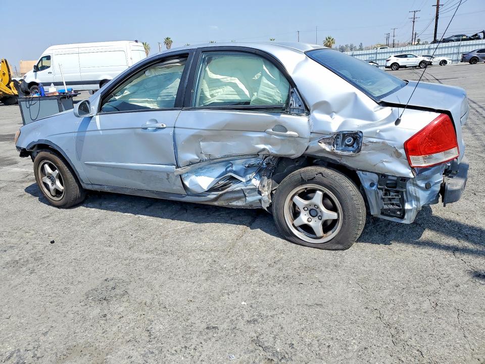 2007 Kia Spectra VIN KNAFE121975381543 COPART salvage auction — ALL OVER, Ca - Salvage Certificate, sold $275 on 2026-07-02 (photo 2)