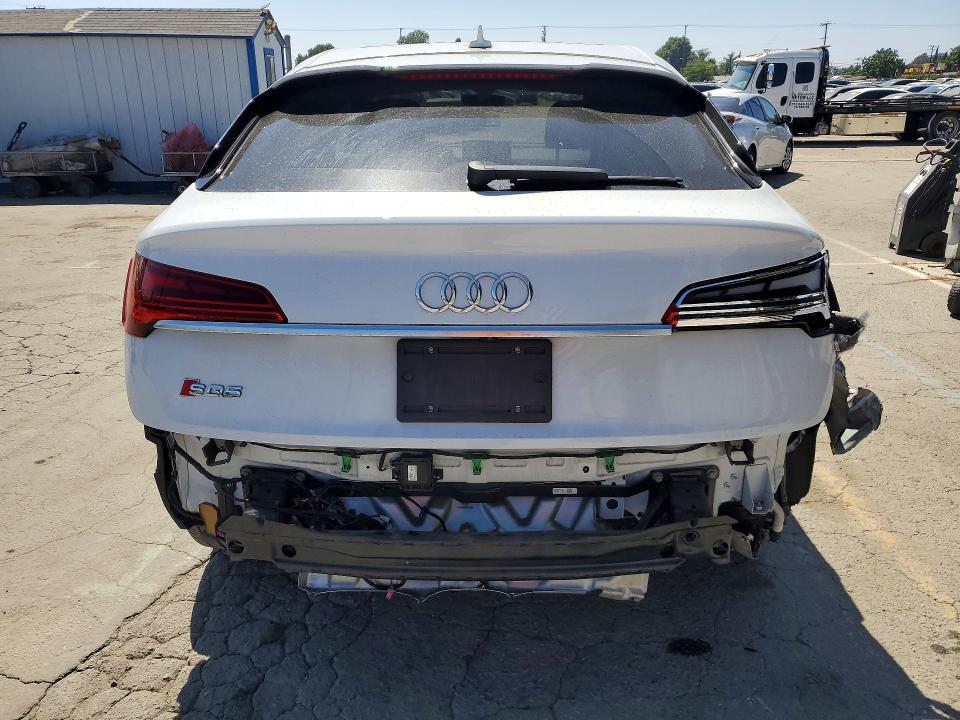 2022 Audi Sq5 VIN WA114AFY2N2042218 COPART salvage auction — REAR END, Ca - Salvage Certificate, sold $12,800 on 2026-07-02 (photo 6)