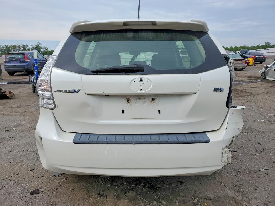 2013 Toyota Prius v VIN JTDZN3EU6D3204697 COPART salvage auction — REAR END, Pa - Certificate Of Salvage, sold $2,350 on 2026-07-29 (photo 6)