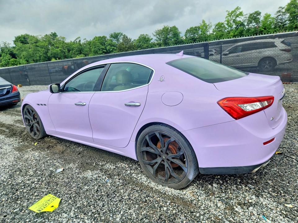 2014 Maserati Ghibli VIN ZAM57RTA3E1087772 COPART salvage auction — NORMAL WEAR, AZ - CERTIFICATE OF TITLE, sold $1,700 on 2026-07-22 (photo 2)