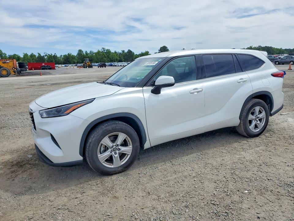 2022 Toyota Highlander VIN 5TDCZRAH9NS557330 COPART salvage auction — MINOR DENT/SCRATCHES, Nc - Salvage Certificate Of Title, sold $18,900 on 2026-07-20 (photo 1)