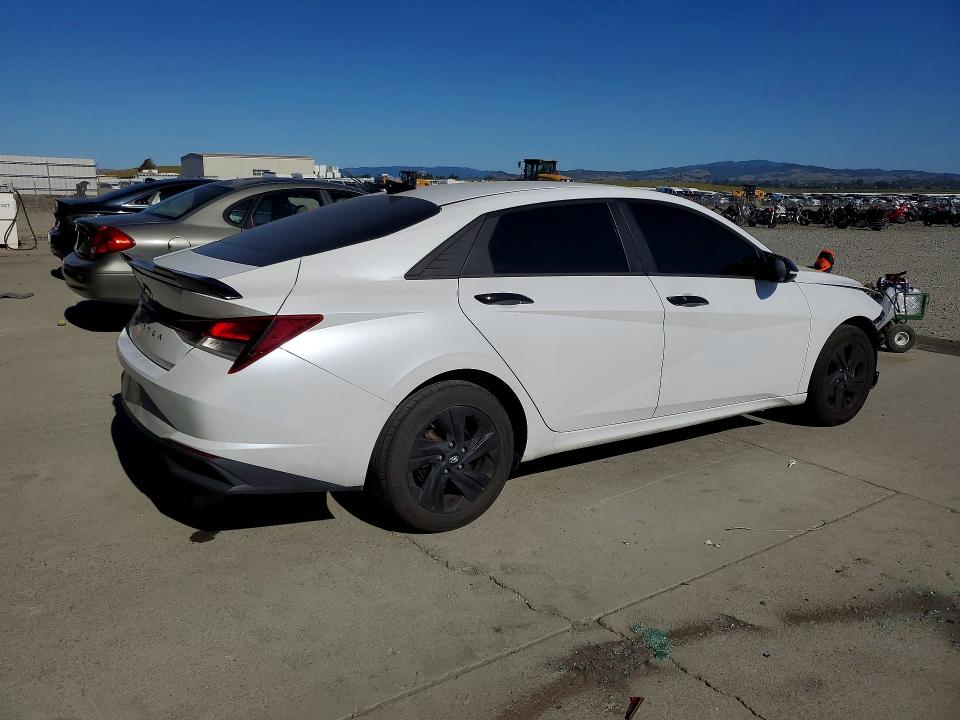 2021 Hyundai Elantra VIN 5NPLM4AGXMH045363 COPART salvage auction — FRONT END, Ca - Salvage Certificate, sold $4,350 on 2026-07-02 (photo 3)