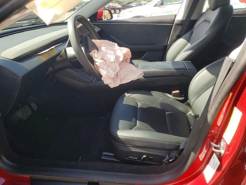 2024 Tesla Model 3 VIN 5YJ3E1EB6RF724739 COPART salvage auction — FRONT END, Ny - Mv-907A Salvage Certificate, sold $10,800 on 2026-07-27 (photo 7)