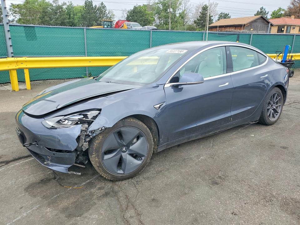 2020 Tesla Model 3 VIN 5YJ3E1EBXLF639071 COPART salvage auction — FRONT END, Co - Public - Salvage Title, sold $7,600 on 2026-07-21 (photo 1)