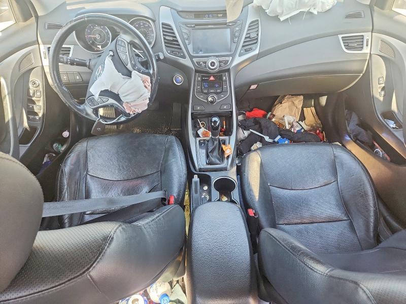 2014 Hyundai Elantra VIN KMHDH4AE7EU136682 COPART salvage auction — FRONT END, Ca - Salvage Certificate, sold $950 on 2026-07-17 (photo 8)