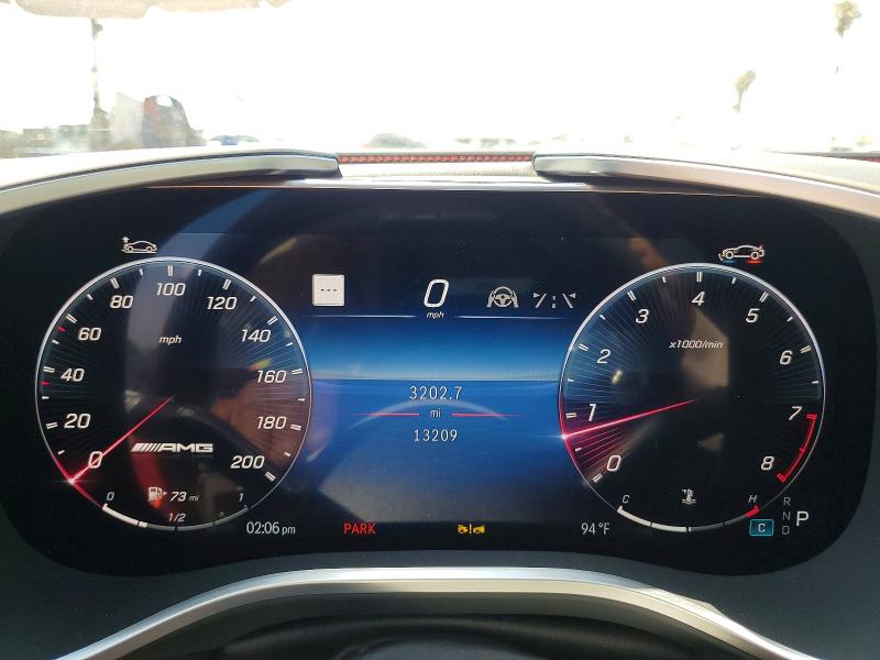 2024 Mercedes-benz AMG GT VIN W1KRJ8AB2RF003369 COPART salvage auction — REAR END, Ca - Salvage Certificate, sold $76,000 on 2026-07-24 (photo 9)