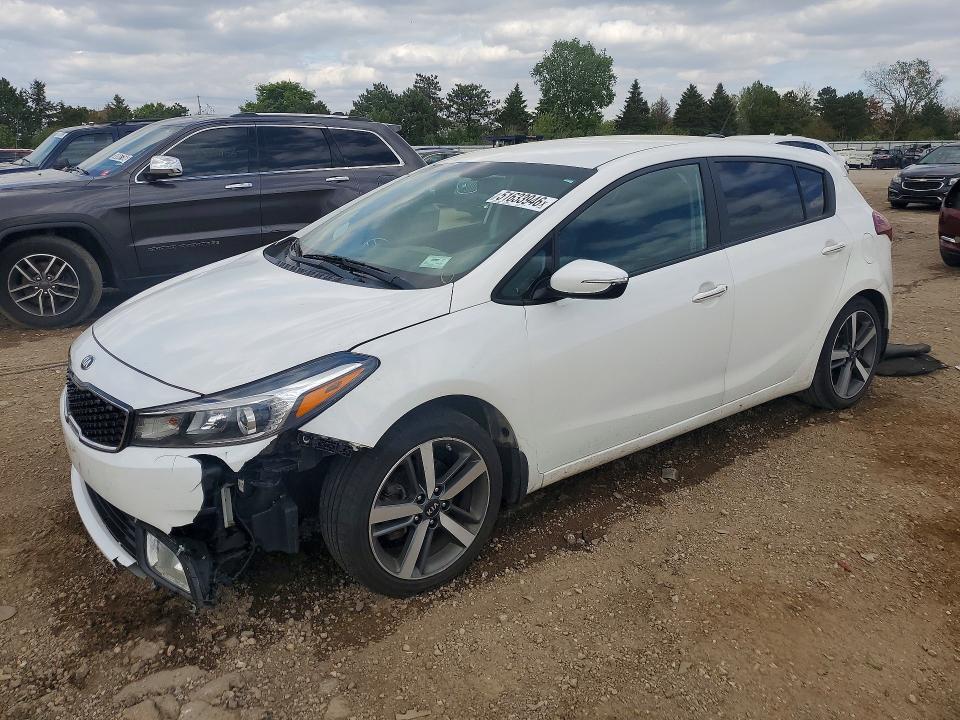 2017 Kia VIN KNAFX5A83H5671357 COPART salvage auction — FRONT END, Il - Salvage Certificate, sold $300 on 2026-07-07 (photo 1)