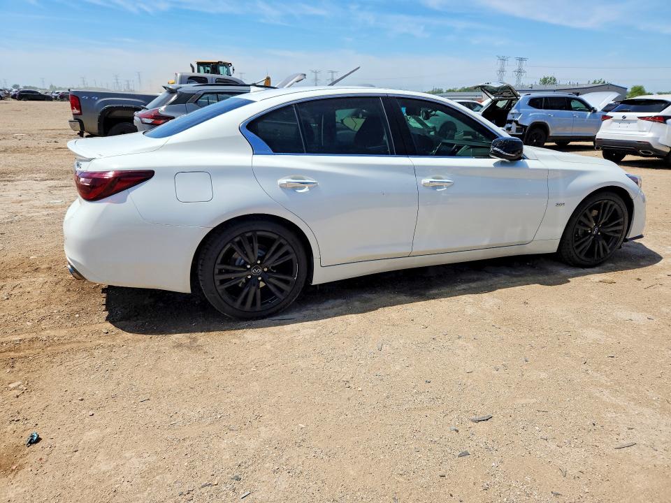 2018 Infiniti Q50 VIN JN1EV7AR7JM610228 COPART salvage auction — SIDE, IL - SALVAGE CERTIFICATE, sold $4,650 on 2026-07-09 (photo 3)