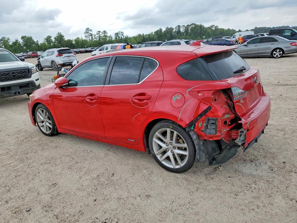 2014 Lexus Ct VIN JTHKD5BH7E2201305 COPART salvage auction — REAR END, Tx - Salvage Vehicle Title, sold $2,400 on 2026-07-07 (photo 2)