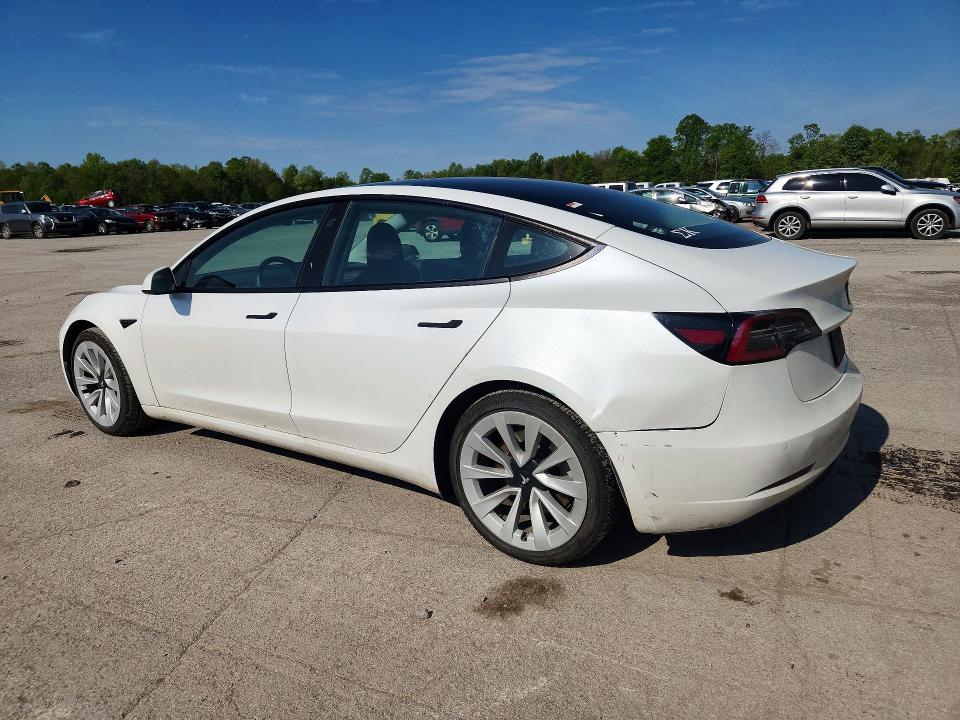 2021 Tesla VIN 5YJ3E1EA1MF908275 COPART salvage auction — REAR END, Pa - Certificate Of Salvage, sold $10,600 on 2026-07-02 (photo 2)