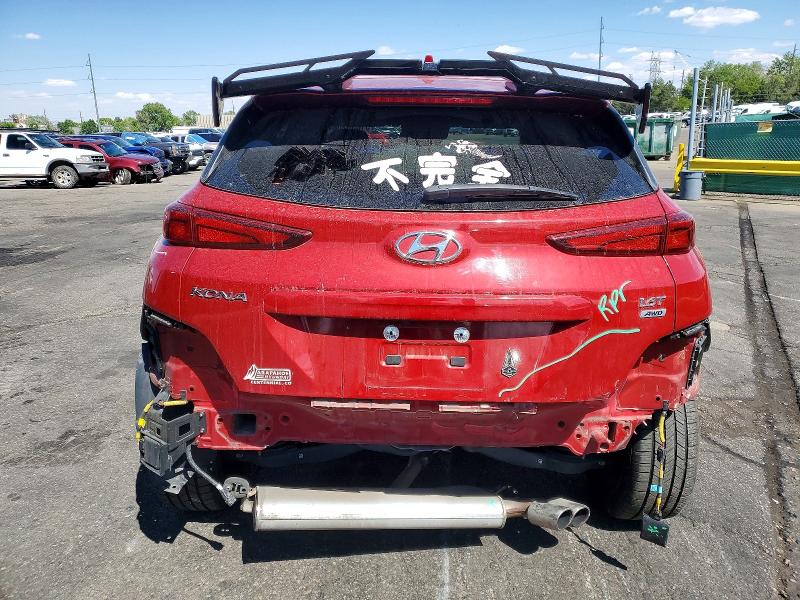 2022 Hyundai Kona VIN KM8K3CA33NU925524 COPART salvage auction — REAR END, CO - PUBLIC - SALVAGE TITLE, sold $6,400 on 2026-07-07 (photo 6)