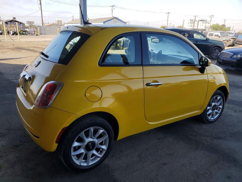 2017 Fiat 500 VIN 3C3CFFKR8HT503000 COPART salvage auction — FRONT END, Ca - Salvage Certificate, sold $1,550 on 2026-07-02 (photo 3)