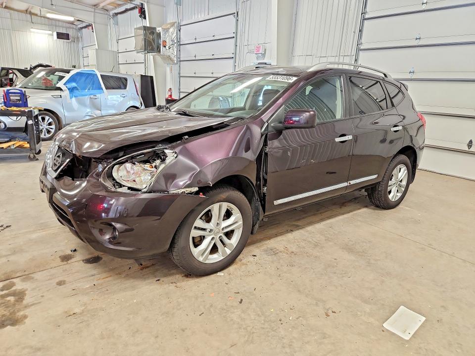2013 Nissan Rogue VIN JN8AS5MV2DW626254 COPART salvage auction — FRONT END, Mn - Cert Of Title-Prior Salvage, sold $525 on 2026-07-07 (photo 1)