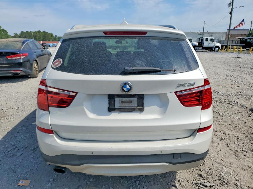 2015 BMW X3 VIN 5UXWY3C50F0E97461 COPART salvage auction — WATER/FLOOD, AL - CERT OF TITLE-SALVAGE TITLE, sold $4,100 on 2026-07-02 (photo 6)