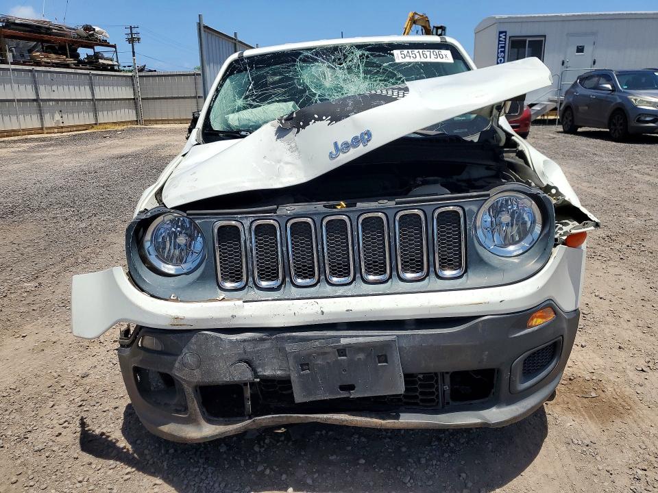 2017 Jeep Renegade VIN ZACCJAAB1HPE45109 COPART salvage auction — FRONT END, HI - CERTIFICATE OF SALVAGE, sold $2 on 2026-08-17 (photo 5)
