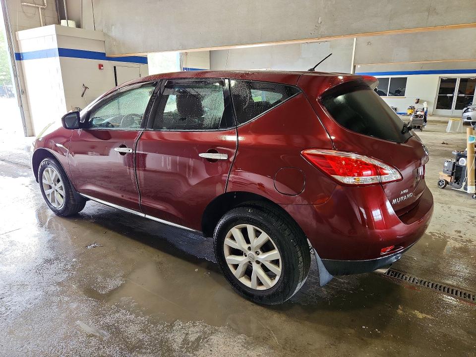 2012 Nissan Murano VIN JN8AZ1MW7CW213841 COPART salvage auction — FRONT END, Va - Certificate Of Title, sold $200 on 2026-07-02 (photo 2)