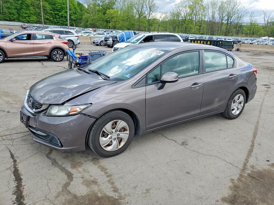 2013 Honda Civic VIN 19XFB2F52DE221762 COPART salvage auction — FRONT END, Nj - Certificate Of Title, sold $1,000 on 2026-07-02 (photo 1)