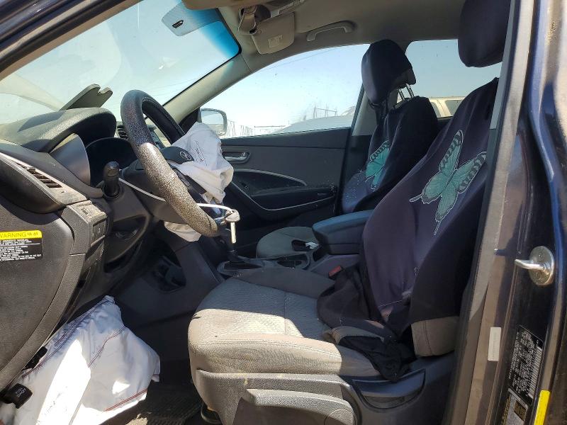 2016 Hyundai Santa fe VIN 5XYZTDLB6GG322049 COPART salvage auction — FRONT END, Ca - Acq Bos - Post Sale - Salvage, sold $725 on 2026-07-06 (photo 7)
