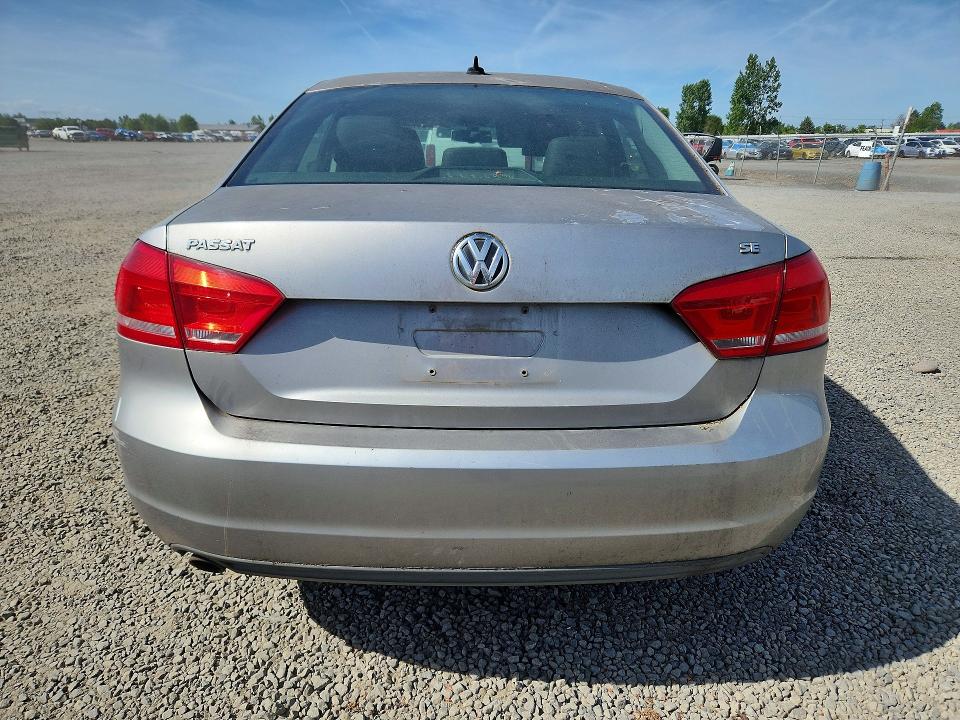 2012 Volkswagen Passat VIN 1VWBH7A39CC027927 COPART salvage auction — FRONT END, Or - Salvage Title Certificate, sold $175 on 2026-08-04 (photo 6)