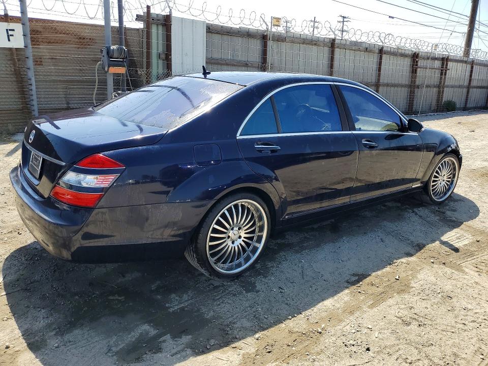 2007 Mercedes-benz S class VIN WDDNG71X87A039080 COPART salvage auction — VANDALISM, Ca - Salvage Certificate, sold $175 on 2026-07-23 (photo 3)