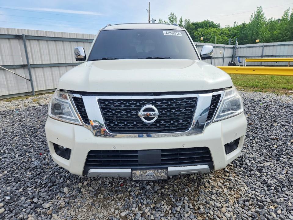 2017 Nissan Armada VIN JN8AY2NFXH9303353 COPART salvage auction — BURN, Tn - Salvage Certificate, sold $2,650 on 2026-07-02 (photo 5)
