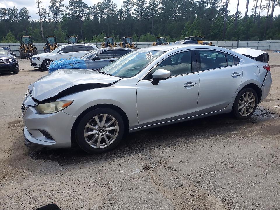 2016 Mazda 6 VIN JM1GJ1U56G1427596 COPART salvage auction — REAR END, SC - CERT OF TITLE-SALVAGE, sold $850 on 2026-07-06 (photo 1)