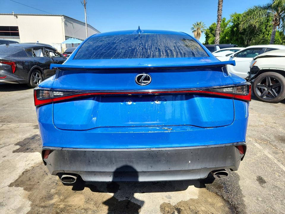 2021 Lexus Is VIN JTHAA1D28M5116413 COPART salvage auction — UNDERCARRIAGE, Salvage Title, sold $7,300 on 2026-07-28 (photo 6)