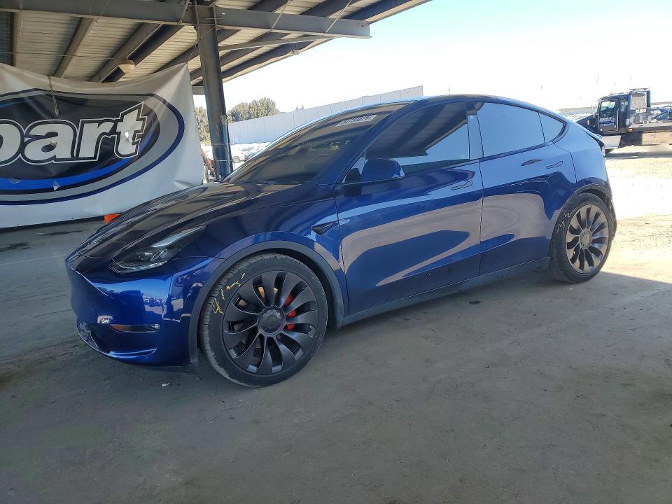 2023 Tesla Model y VIN 7SAYGDEF3PF906287 — COPART salvage auction photo