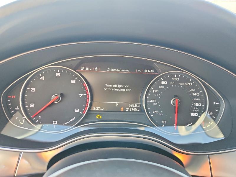 2014 Audi A6 VIN WAUHGAFC5EN061244 COPART salvage auction — FRONT END, Al - Cert Of Title-Salvage Title, sold $225 on 2026-07-29 (photo 9)