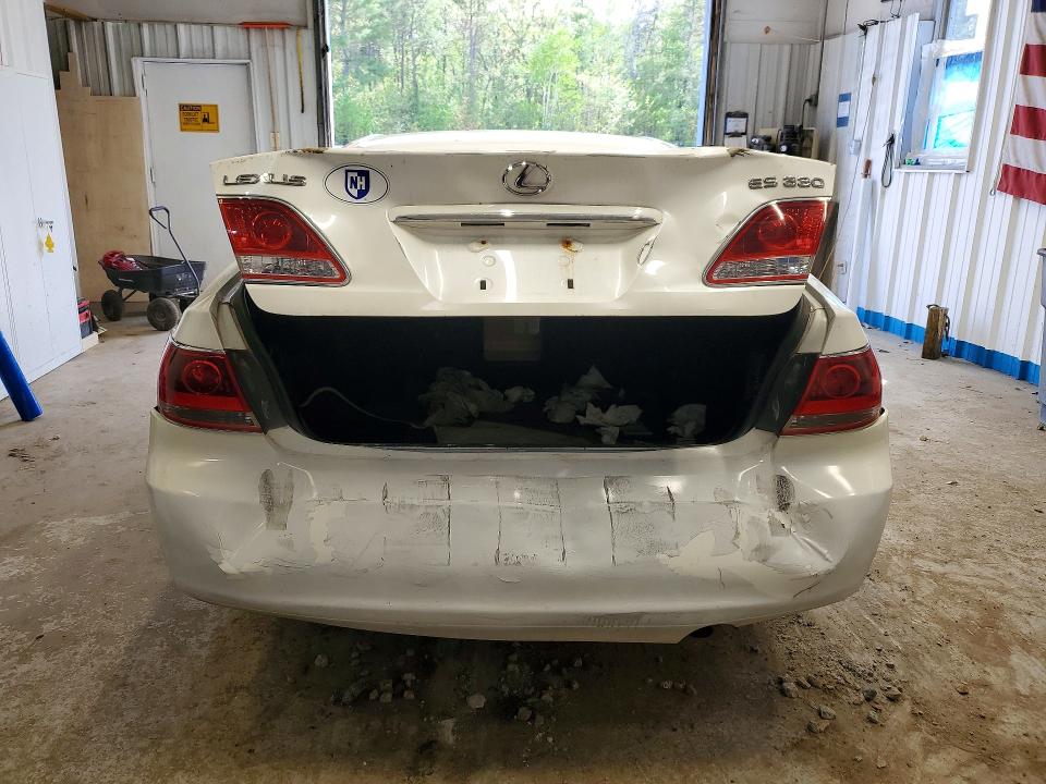 2005 Lexus ES VIN JTHBA30G955076135 COPART salvage auction — REAR END, ME - CERT OF TITLE-SALVAGE COLLISIO, sold $375 on 2026-07-02 (photo 6)