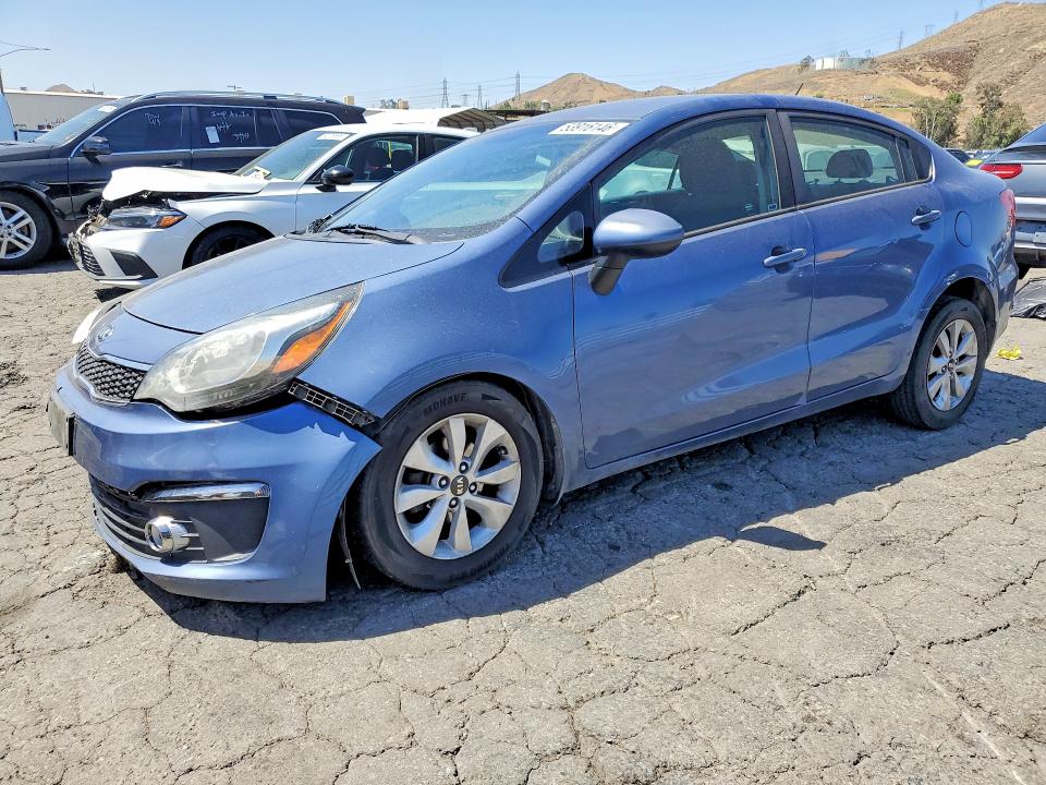 2016 Kia Rio VIN KNADN4A34G6680590 COPART salvage auction — FRONT END, Ca - Salvage Certificate, sold $900 on 2026-07-06 (photo 1)