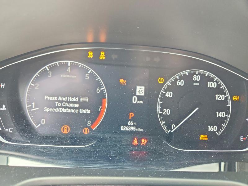 2022 Honda Accord VIN 1HGCV1F33NA064655 COPART salvage auction — FRONT END, Tx - Certificate Of Title, sold $8,300 on 2026-07-09 (photo 9)