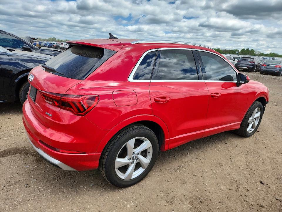 2020 Audi Q3 VIN WA1AECF33L1103740 COPART salvage auction — FRONT END, Il - Salvage Certificate, sold $6,600 on 2026-07-21 (photo 3)