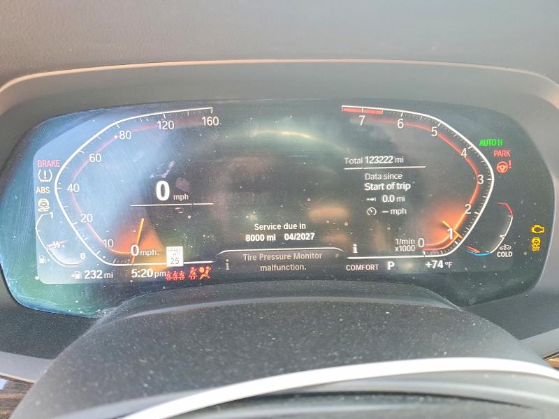2020 BMW X5 VIN 5UXCR4C06L9C57607 COPART salvage auction — MINOR DENT/SCRATCHES, Ca - Dis/Dlr/Exp Only Clean Title, sold $16,800 on 2026-07-14 (photo 9)