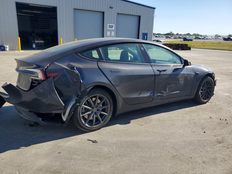2024 Tesla Model 3 VIN 5YJ3E1EA2RF731095 COPART salvage auction — REAR END, Ca - Salvage Certificate, sold $7,500 on 2026-07-07 (photo 3)