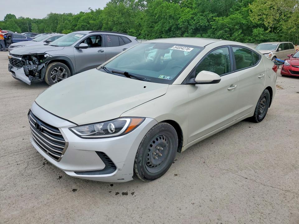 2017 Hyundai Elantra VIN KMHD74LF4HU127564 COPART salvage auction — UNDERCARRIAGE, PA - CERTIFICATE OF SALVAGE, sold $1,200 on 2026-07-02 (photo 1)