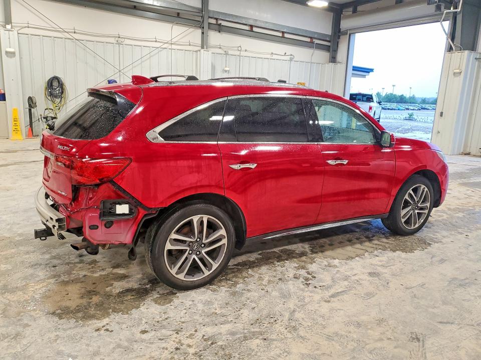 2018 Acura Mdx VIN 5J8YD4H85JL029231 COPART salvage auction — REAR END, Mo - Salvage Certificate Of Title, sold $8,000 on 2026-09-01 (photo 3)