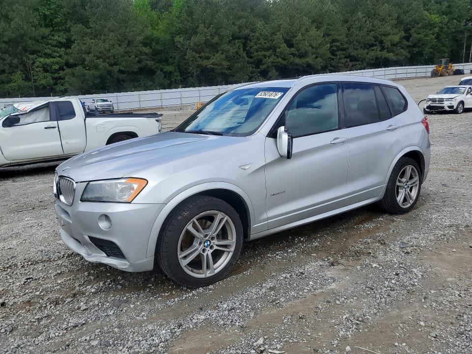 2014 BMW X3 VIN 5UXWX9C55E0D24085 COPART salvage auction — FRONT END, Nc - Salvage Certificate Of Title, sold $825 on 2026-07-08 (photo 1)