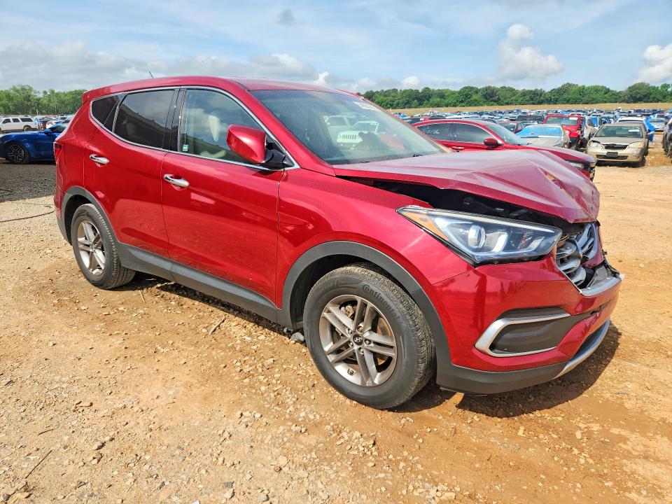 2018 Hyundai Santa fe VIN 5XYZTDLB5JG552947 COPART salvage auction — FRONT END, AL - CERT OF TITLE-SALVAGE TITLE, sold $1,750 on 2026-07-29 (photo 4)