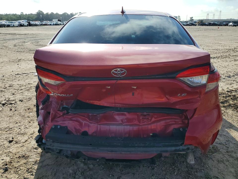 2020 Toyota VIN 5YFEPRAE5LP104798 COPART salvage auction — REAR END, TX - SALVAGE VEHICLE TITLE (P), sold $1,650 on 2026-07-24 (photo 6)