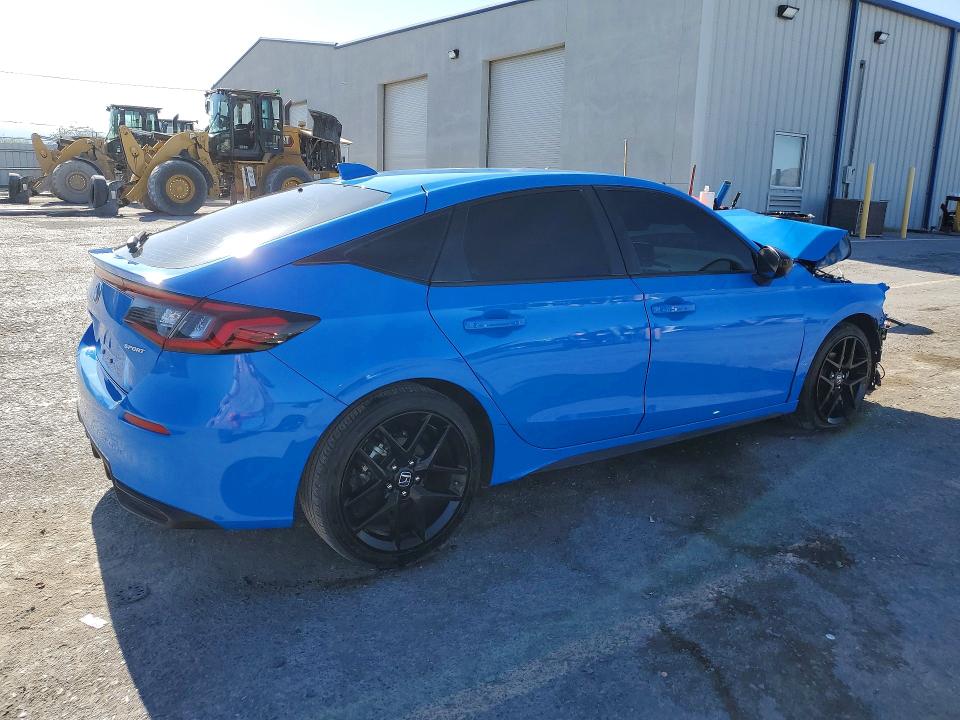2025 Honda Civic VIN 19XFL2H84SE002612 COPART salvage auction — FRONT END, Nv - Salvage Title, sold $4,000 on 2026-07-09 (photo 3)