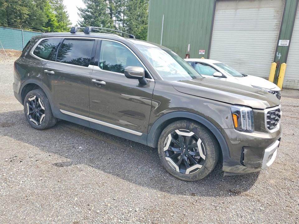 2025 Kia Telluride VIN 5XYP6DGC1SG586001 COPART salvage auction — FRONT END, CO - SALVAGE TITLE, sold $10,400 on 2026-07-13 (photo 4)