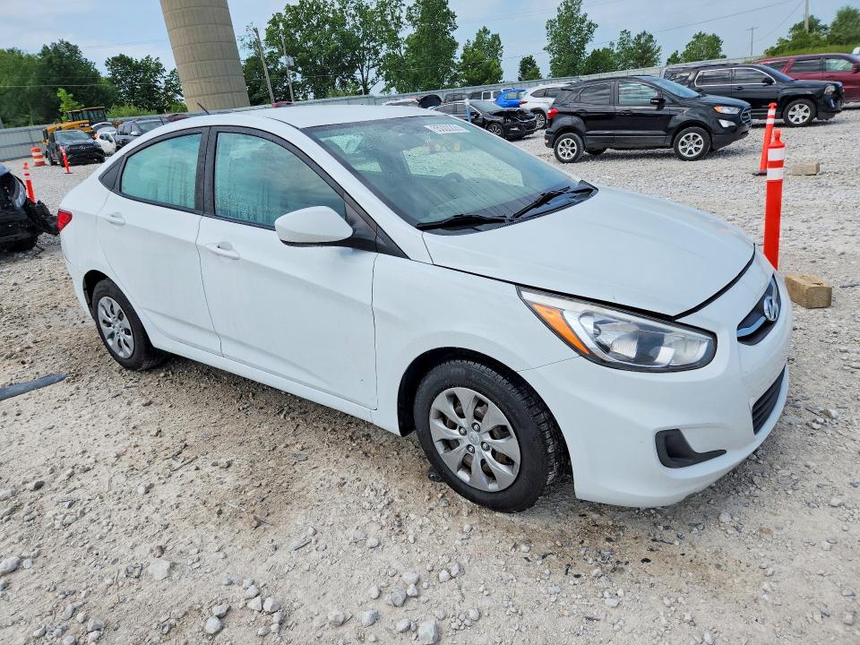 2017 Hyundai Accent VIN KMHCT4AE9HU375956 COPART salvage auction — FRONT END, MI - CERTIFICATE OF TITLE, sold $500 on 2026-07-02 (photo 4)