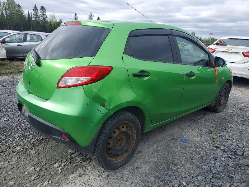 2011 Mazda 2 VIN JM1DE1HY9B0119994 COPART salvage auction — FRONT END, Qc - Gravement Accidente, sold $225 on 2026-07-07 (photo 3)