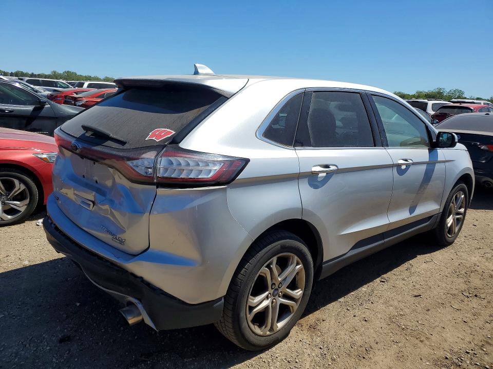2015 Ford Edge VIN 2FMTK4K93FBB52478 COPART salvage auction — REAR END, Il - Salvage Certificate, sold $1,900 on 2026-07-09 (photo 3)