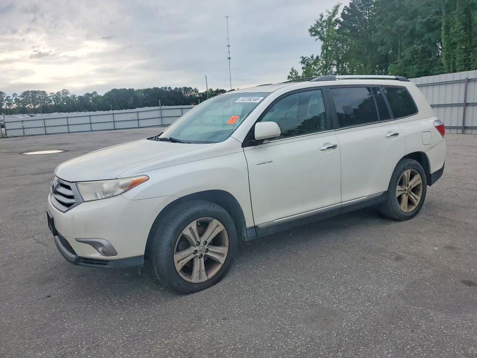 2012 Toyota Highlander VIN 5TDDK3EH8CS103244 COPART salvage auction — MECHANICAL, Nc - Dealer Only Clean Title, sold $6,800 on 2026-07-28 (photo 1)